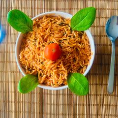 Creamy Tomato 🍅 Spinach🍃 Italian Rice Bowl 🍚 Comfort Meal with Real Joy❣️ A picture of Creamy Tomato 🍅 Spinach🍃 Italian Rice Bowl 🍚 Comfort Meal with Real Joy❣️.