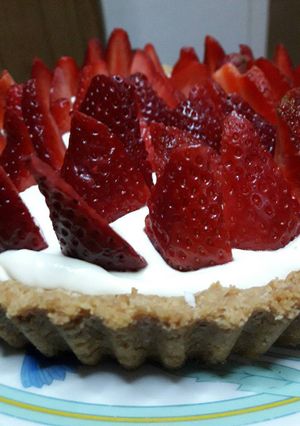 Una foto de Tarta de frutillas🍓