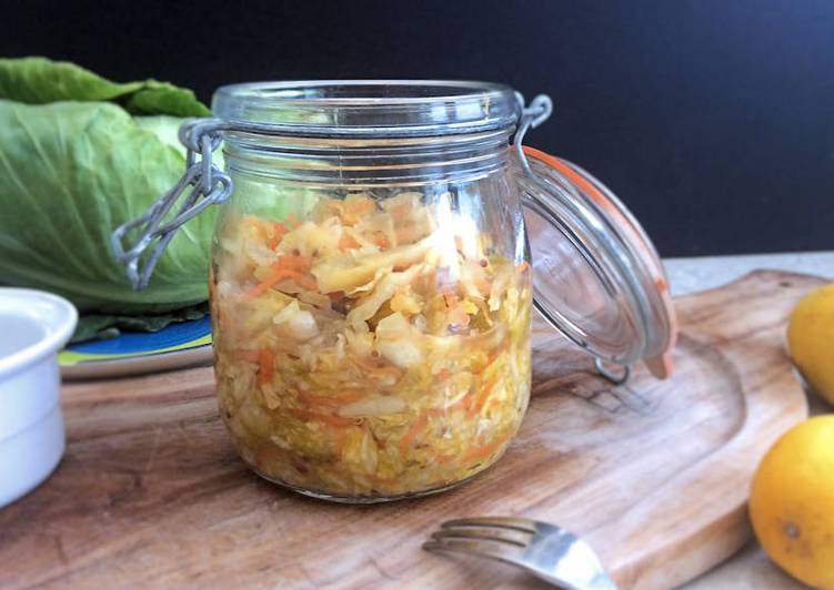 Recipe of Super Quick Homemade Sauerkraut