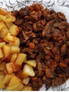 عکسی از دستور خوراک سویا با قارچ