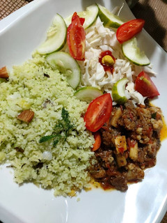 Dambu with spicy vegetables sauce ainihin hoton girkin