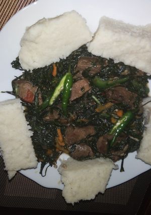 A picture of Mchunga veggies #weekly jikoni challenge.