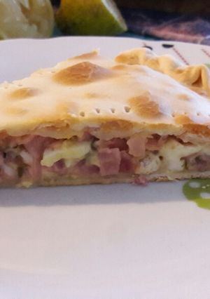 Una foto de Tarta de jamón y queso