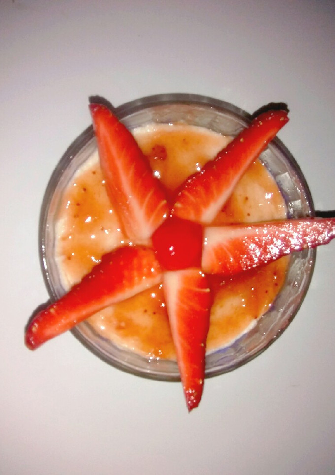 Una foto de Mousse de fresa