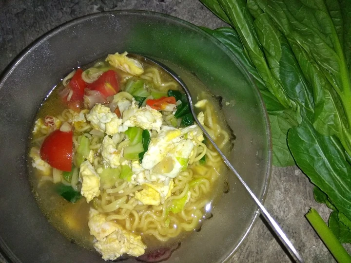 Cara Mudah Membikin Resep Mie tektek kuah bumbu iris yang Enak Banget Anti Ribet, Lezat