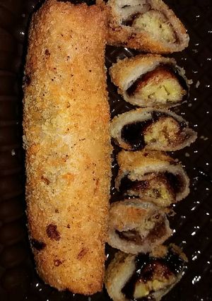Foto resep Roti Pisang Coklat Lumer