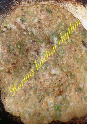 A picture of Atta (godhuma pindi) dosa.