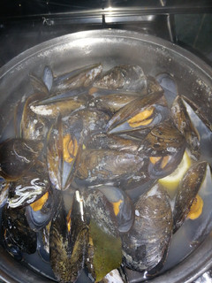 Una foto de Mejillones al vapor