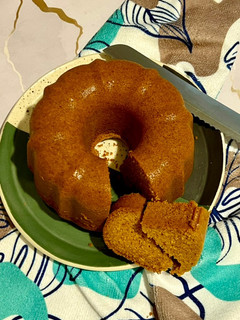 Una foto de Budín de dulce de leche