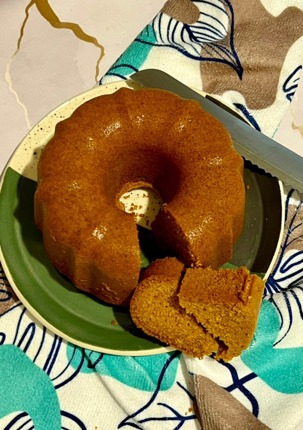 Una foto de Budín de dulce de leche