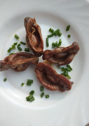 A picture of Shallow fried gizzard.