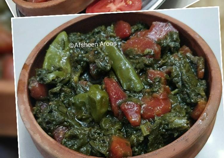 Recipe of Super Quick Homemade Palak Gajar ki bhujiya