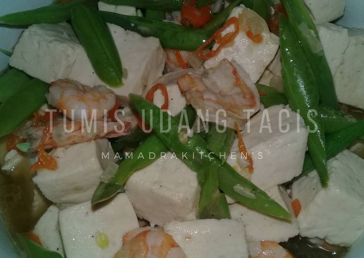 Tumis udang tacis (saus tiram)
