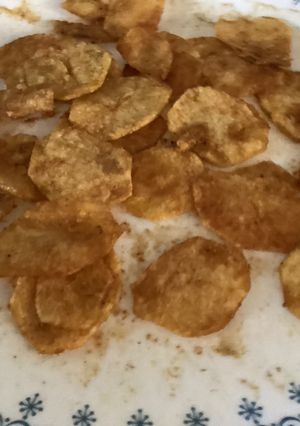 Una foto de Papas crujientes en microondas