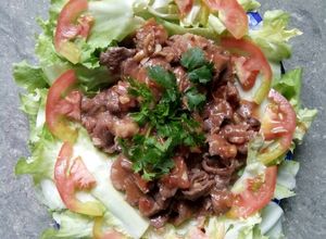 Hình của món Bò sốt cà chua.