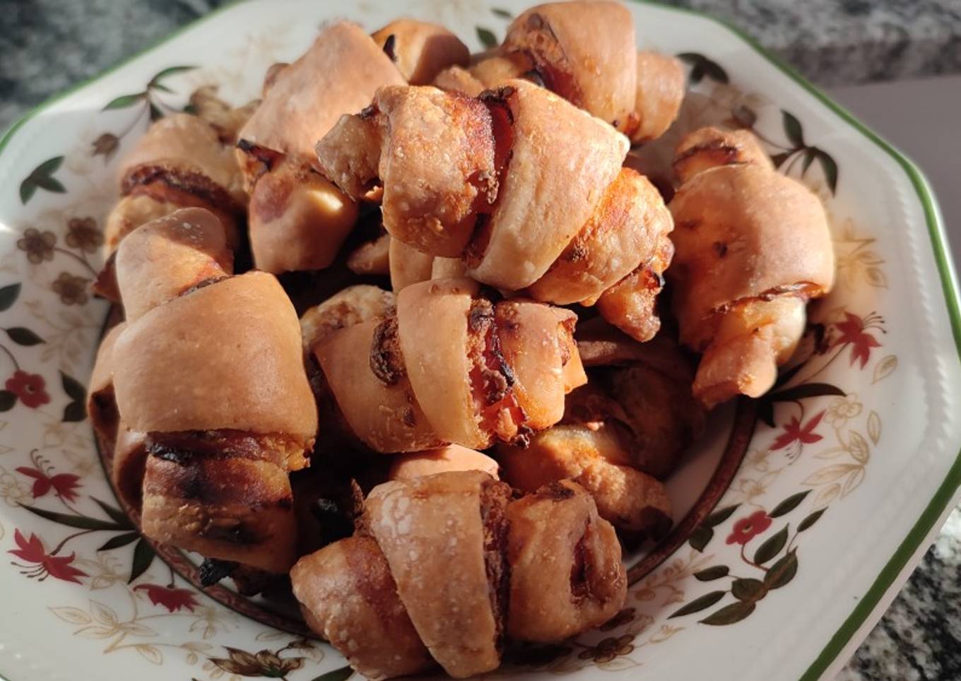 💜 Croissant de jamón y queso