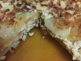Tortilla de calabacín con bacon