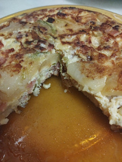 Una foto de Tortilla de calabacín con bacon