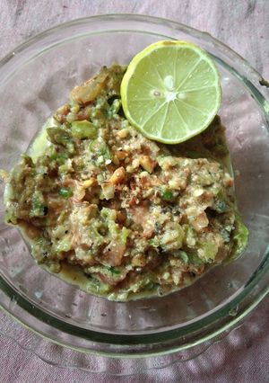A picture of Capsicum_tomato chutney.