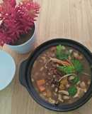 Canh gạo lứt chay