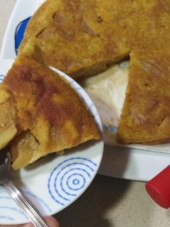 Una foto de Tarta de manzana en sartén