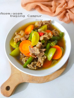 Foto resep Asem - asem Daging Campur