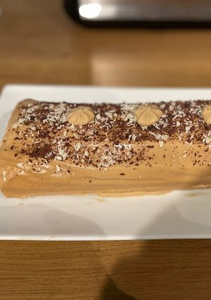 Une photo de Bûche au spéculoos