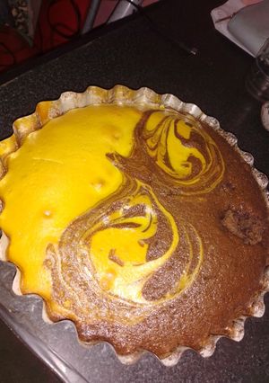 Una foto de Budín de chocolate y vainilla