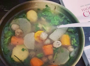 Hình của món Canh rau củ chay.