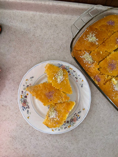 عکسی از دستور کیک باقلوا نارگیلی 🥥