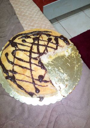صورة لوصفة كنافة بالقشطة والنوتيلا