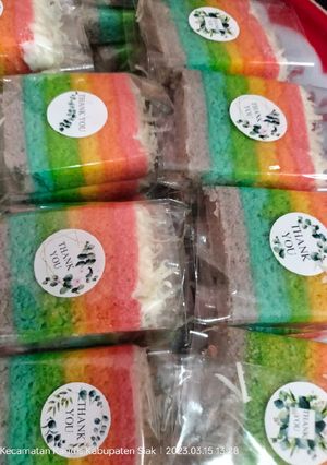Foto resep Rainbow Cake Potong