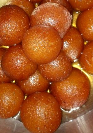 A picture of Mava Gulab Jamun.