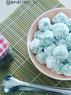 Foto resep Mochi Pandan Isi Kacang