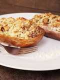 Aubergines farcies aux chipolatas