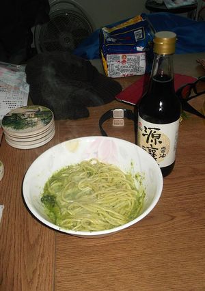 【源釀醬油】【源釀醬油】青醬海鮮醬油麵 的食譜成品照片