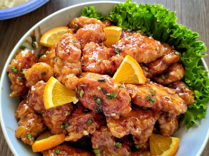 Cara Gampang Menyiapkan Orange Chicken (Gurih dan Manis! 😋👌) Bunda Pasti Bisa