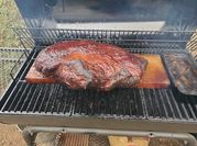 A picture of smoked brisket