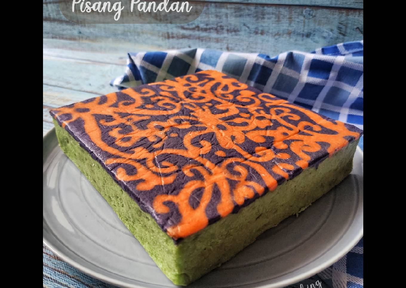 281. Batik Cake Pisang Pandan