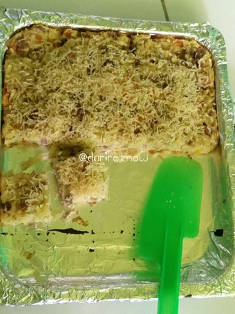 Easy Way Prepare Schotel Mie Panggang Oven Listrik the Delicious Really delicious