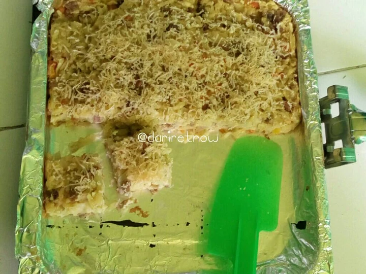 Easy Steps Make Recipes Schotel Mie Panggang Oven Listrik the Delicious Can Pamper Your Tongue.