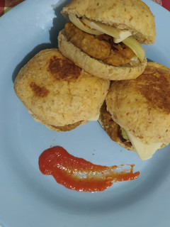 Foto resep Burger tempe roti gandum