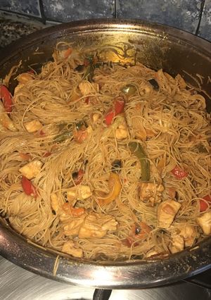 صورة لوصفة Chicken chow mein دجاج تشاومين