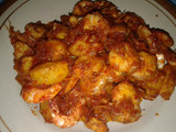 Sambal balado udang kentang