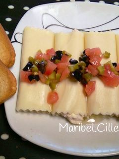 Una foto de Canelones fríos