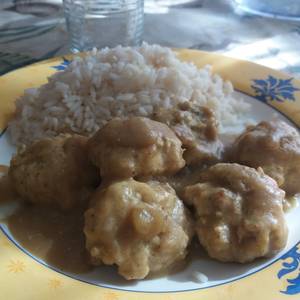 Albóndigas de dieta al curry