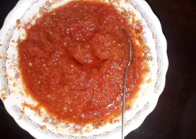 Resep Sambal tomat cabe keriting yang Lezat Sekali