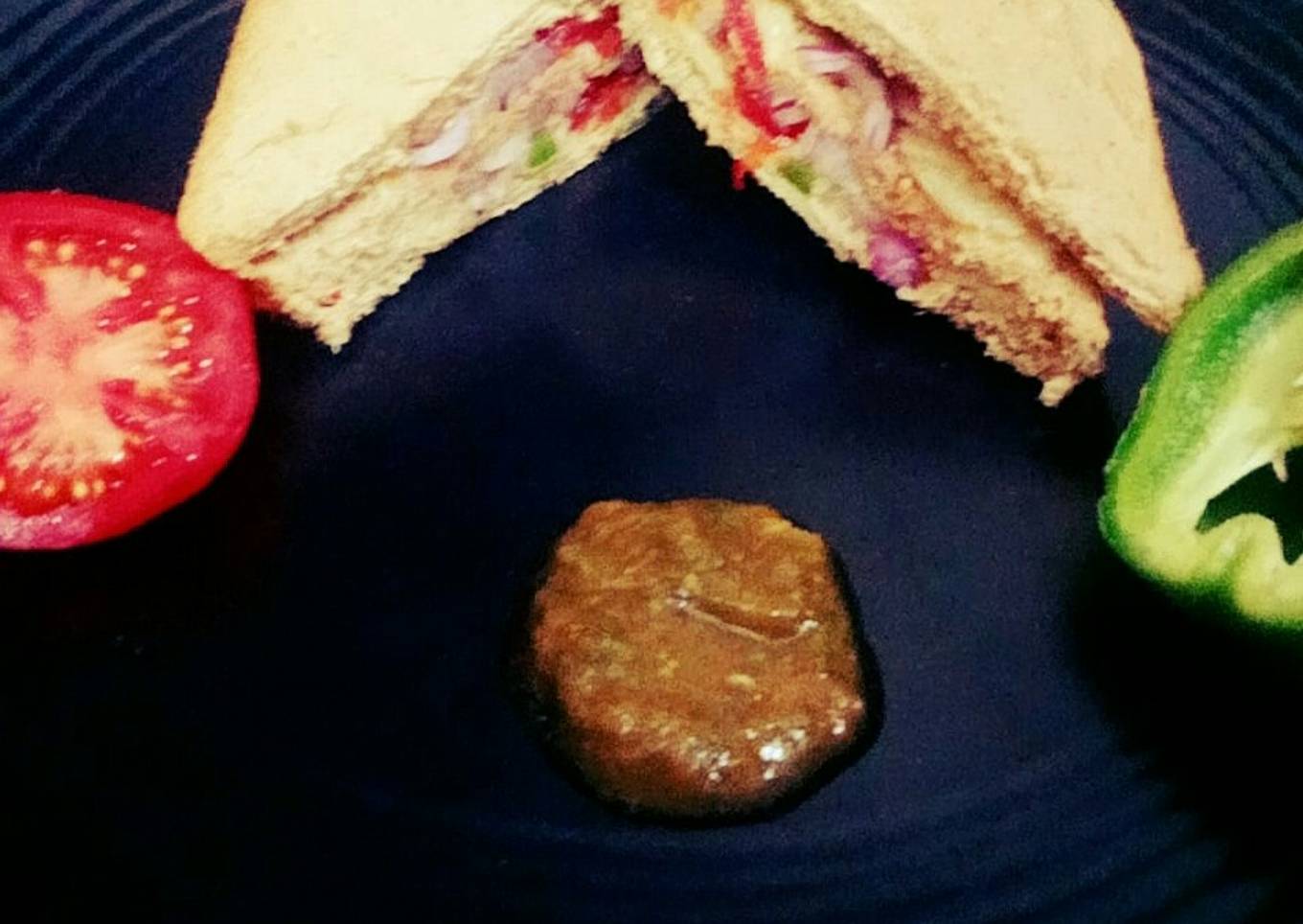 Multi grain bread sandwich