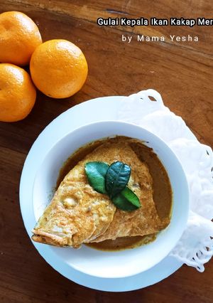 Foto resep Gulai Kepala Ikan Kakap Merah