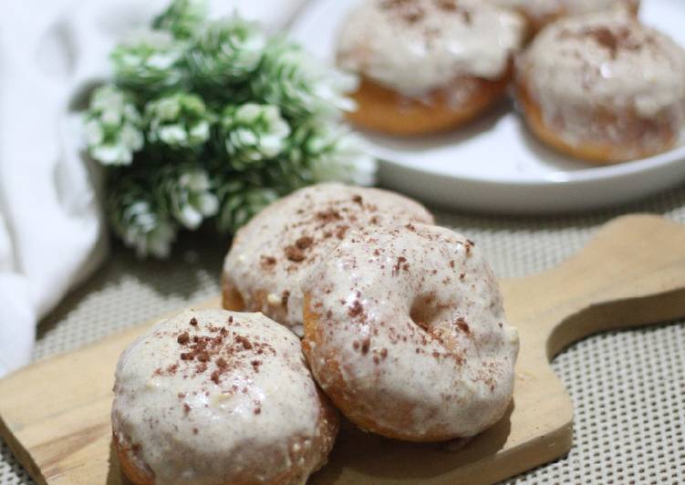 Cara meramu Donat 🍩 Tiramisu tanpa di ulen  yang Menggugah Selera